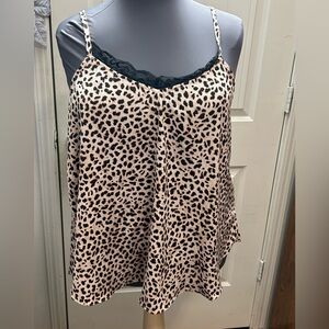 Torrid Leopard Lace Trim Cami
